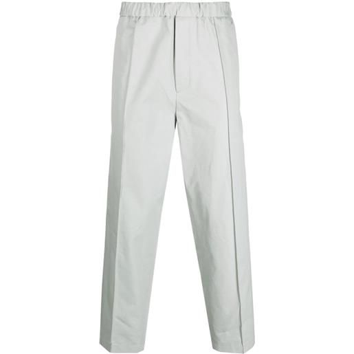 Jil Sander pantaloni con vita elasticizzata - grigio