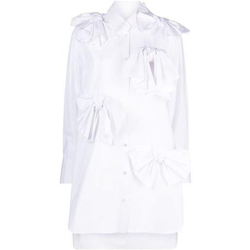 Viktor & Rolf bow-detail shirtdress - bianco