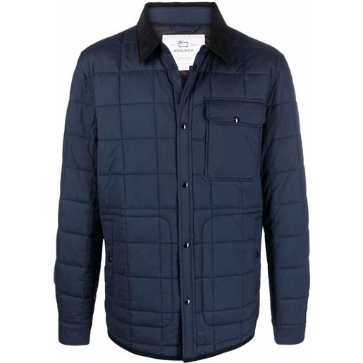 Woolrich giacca-camicia hunt - blu