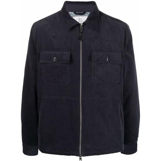 Woolrich giacca-camicia imbottita stag - blu