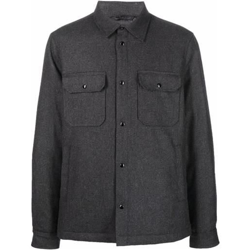 Woolrich giacca-camicia con tasche - grigio