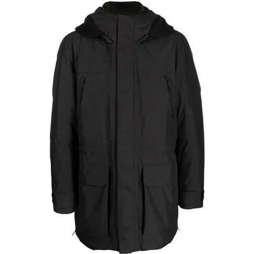 Woolrich cappotto con cappuccio - nero