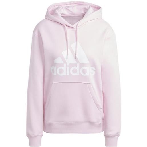 Adidas w bl fl r hd clpink/white felpa capp. Rosa logo bianco donna