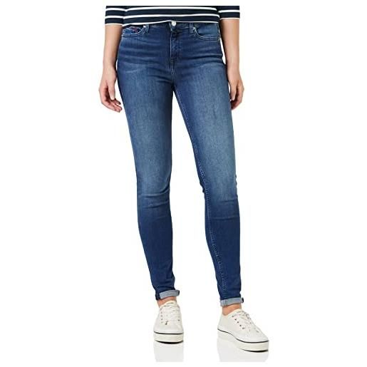 Tommy Hilfiger tommy jeans jeans donna nora mr skny elasticizzati, blu (new niceville mid blue stretch), 31w / 30l