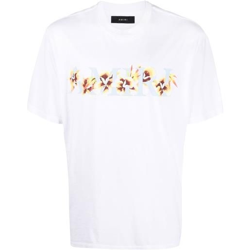 AMIRI t-shirt a fiori - bianco