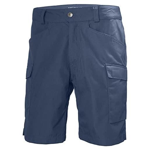 Helly Hansen vandre cargo shorts - pantaloncini da uomo, uomo, pantalone corto, 62699, 576 acciaio scuro, l