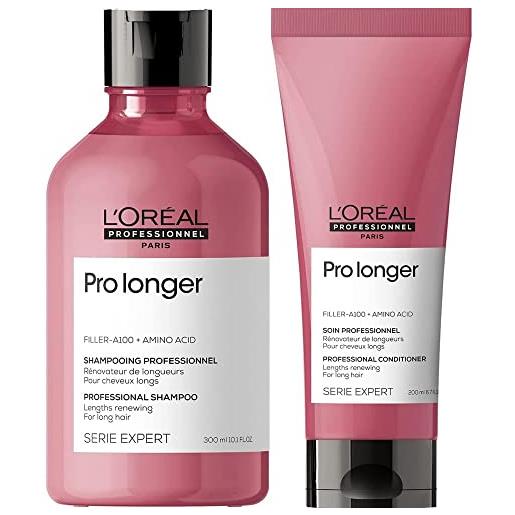 L'OREAL PROFESSIONNEL l'oréal professionnel paris | kit shampoo prolonger 300 ml + balsamo 300 ml | routine rinnovatrice per capelli lunghi