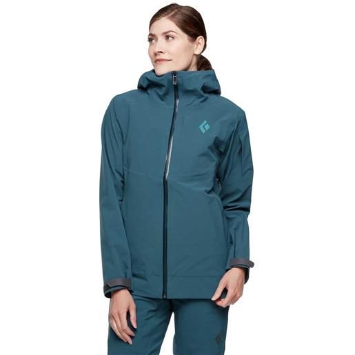 Black Diamond recon stretch ski shell jacket blu xs donna