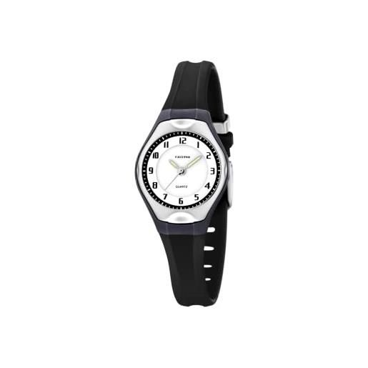 Calypso orologio analogico quarzo unisex con cinturino in plastica k5163/j, diametro 25 mm
