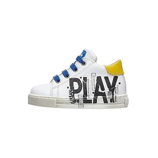 Falcotto tahole, scarpe da bambini e ragazzi, bianco white yellow, 18 eu