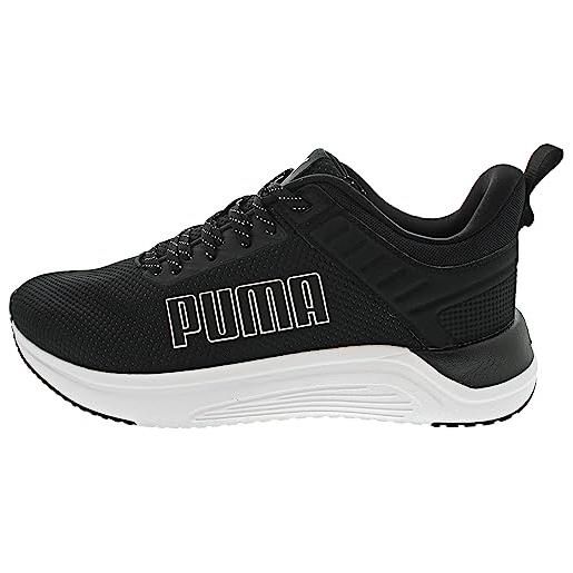 PUMA softride astro t, scarpe per jogging su strada unisex-adulto, black white, 38 eu