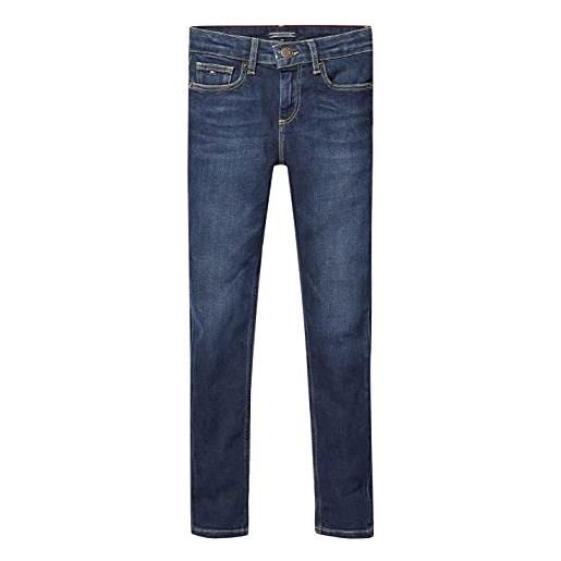 Tommy Hilfiger boys scanton slim nyds jeans, new york dark stretch, 16 anni bambino
