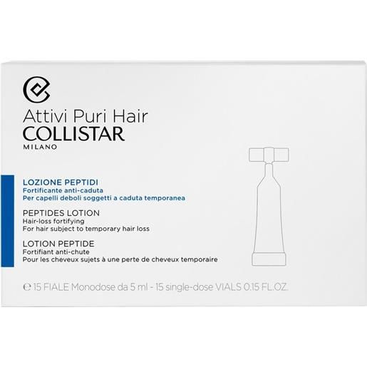 Collistar attivi puri hair lozione peptidi - fortificante anti-caduta 15 fiale da 5 ml