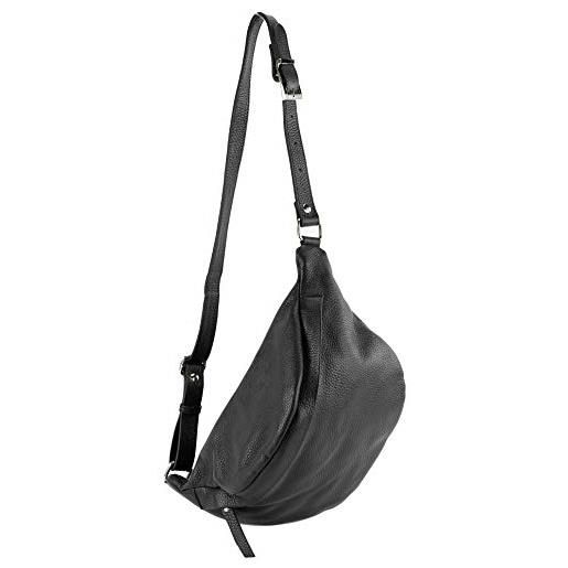 modamoda de - borsa italiana manuale/sera piccola in pelle t77, colore: nero