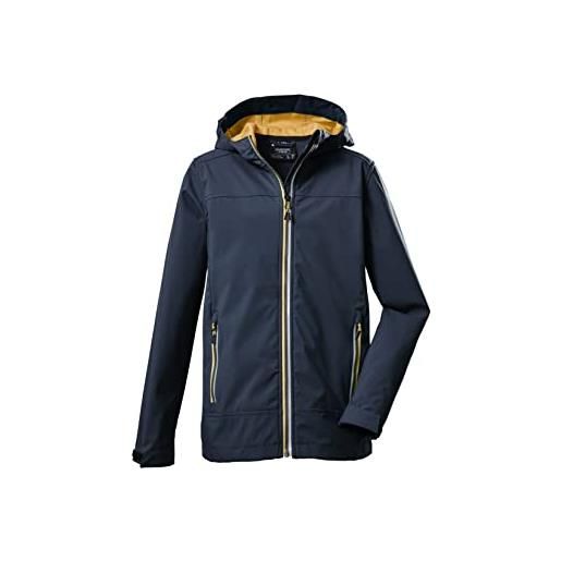 Killtec boy's giacca softshell/giacca outdoor con cappuccio kos 218 bys sftshll jckt, dark ocean, 140, 39117-000
