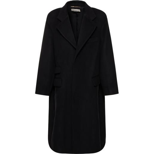 SAINT LAURENT cappotto oversize in misto lana