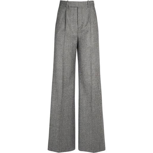 SAINT LAURENT pantaloni svasati in lana