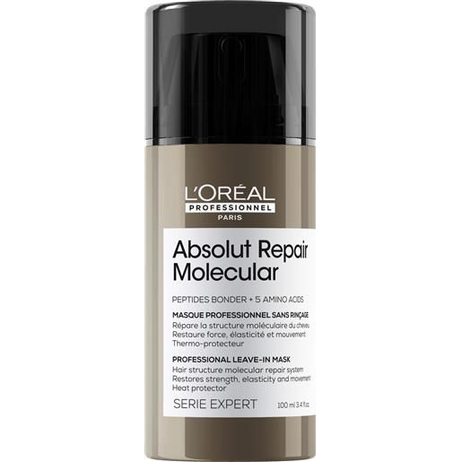 L'Oréal Professionnel absolut repair molecular leave-in mask 100ml crema capelli, crema capelli styling & finish