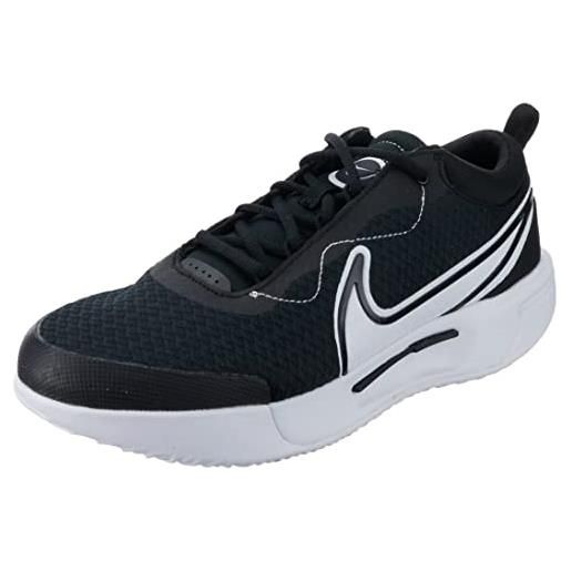 Nike m zoom court pro hc, sneaker uomo, black/white, 43 eu