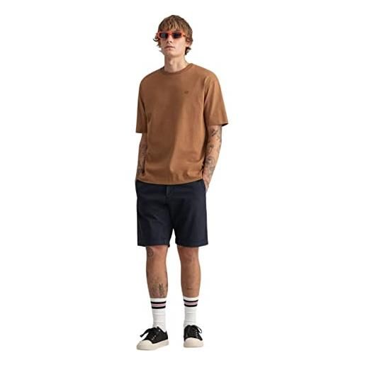 GANT allister sunfaded shorts, pantaloncini eleganti uomo, blu ( marine ), 34