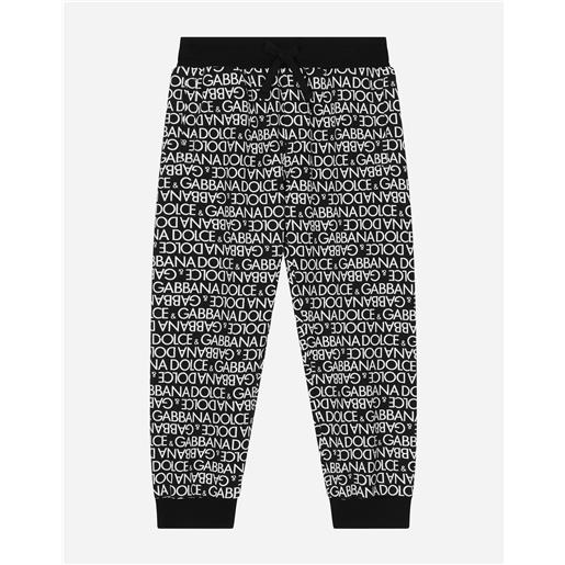 Dolce & Gabbana pantaloni jogging in cotone con stampa logomania