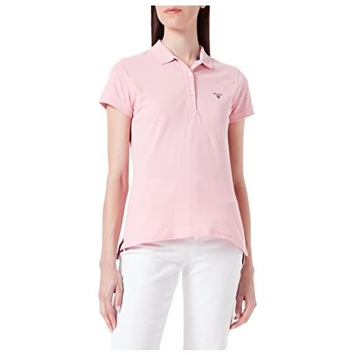 GANT md. Pique ss rugger, polo donna, rosso ( blushing pink ), 3xl