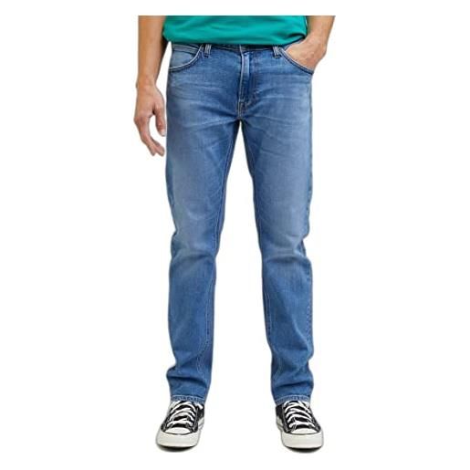 Lee daren zip fly, jeans uomo, grigio (grigio fine), 36w / 30l