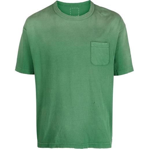 visvim t-shirt jumbo crash - verde