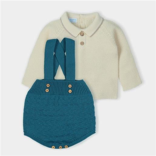Mac Illusion pagliaccetto neonato invernale salopette e maglia misto lana