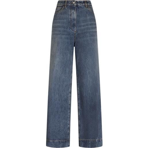 ETRO jeans svasati a vita alta - blu