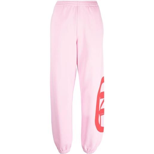 Karl Lagerfeld pantaloni sportivi con stampa - rosa