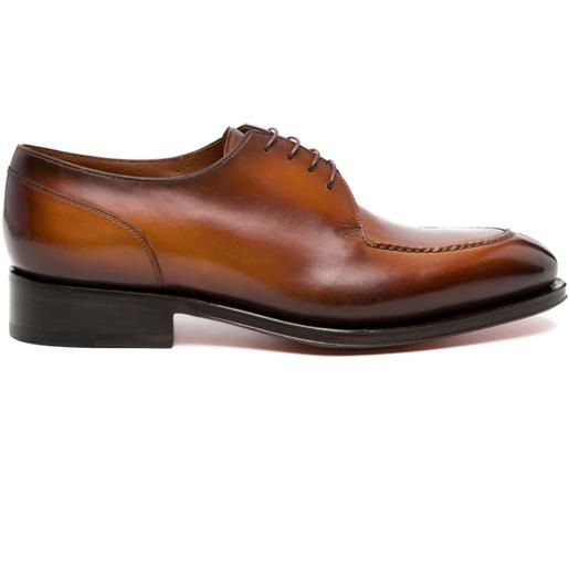 Santoni derby in pelle - marrone