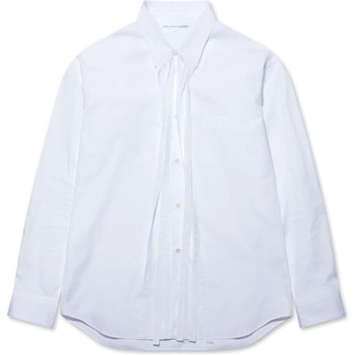 Comme Des Garçons Shirt camicia con frange - bianco