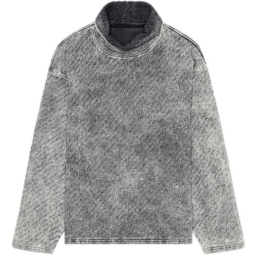 Diesel maglione d-nlabelcol-fsd-ne a collo alto - grigio