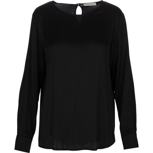 KARTIKA | camicia blusa viscosa nero