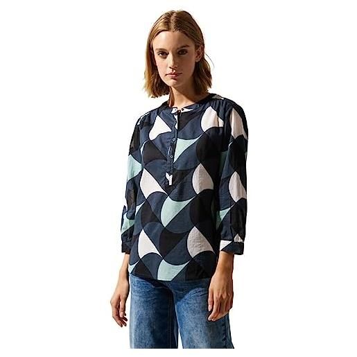 Street One a344113 camicia stampata, cool vintage green, 40 donna