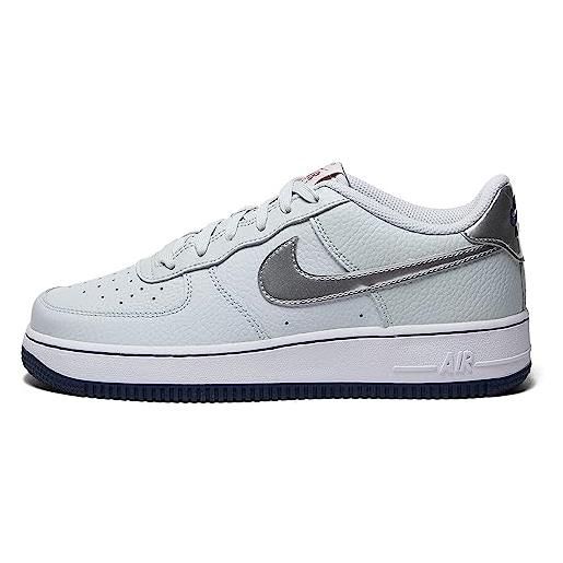 Nike air force 1 gs trainers ct3839 sneakers scarpe (uk 5 us 5.5y eu 38, pale ivory football grey 110)
