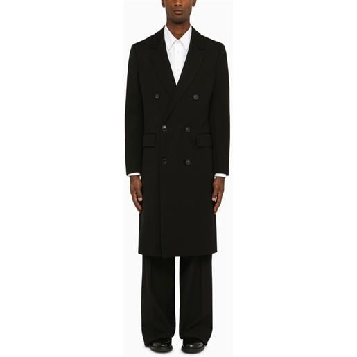 PT Torino cappotto doppiopetto in lana vergine nero