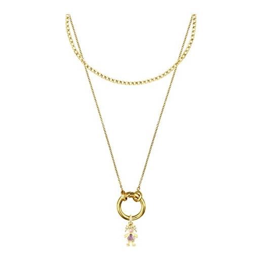 TOUS collana piccola hold in argento vermeil