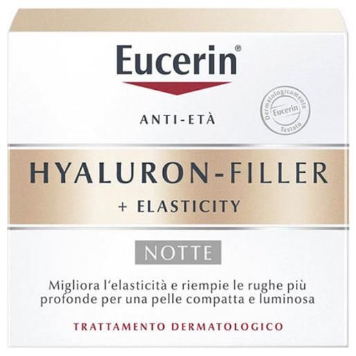 Eucerin hyaluron filler + elasticity crema notte anti-età 50 ml