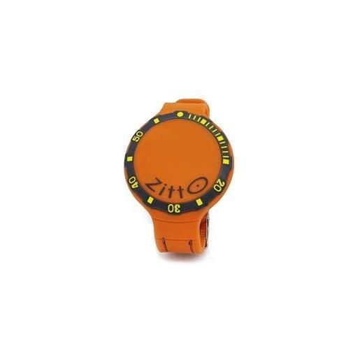 Zitto watch active orologio in silicone quadrante led - waterproof (reef orange, piccolo (36 mm diam cassa))
