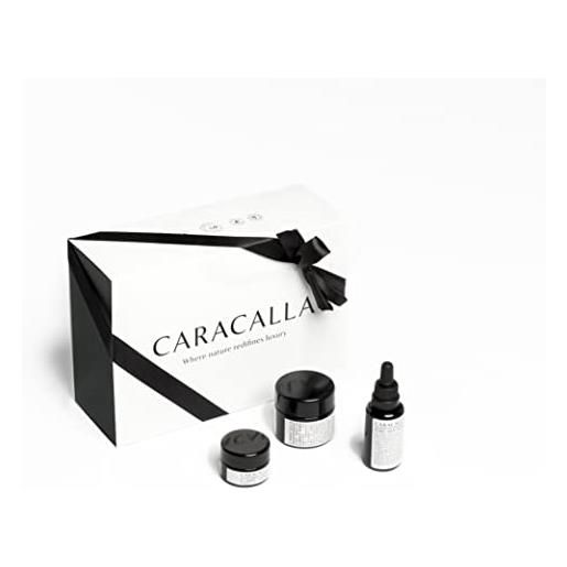 Caracalla luxury edition - set anti età - crema rigenerante viso bava di lumaca - acido ialuronico - contorno occhi - made in italy