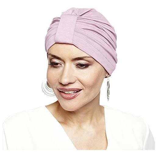 Oncovia Mieux vivre son cancer chimio - berretto da donna in cotone adela, rosa chiaro, taglia unica