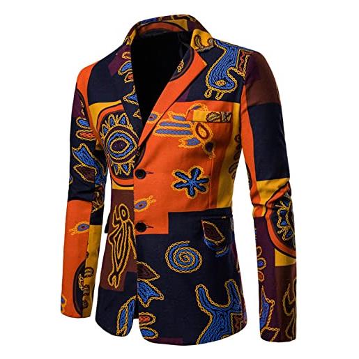Innerternet sakko uomo abiti giacca sakk business suit cappotto giacca vestito per affari giacca uomo giacca elegante cord blazer banchetto, matrimonio, vestito alla moda, colore: arancione. , xxxxl