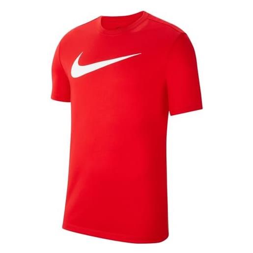 Nike cw6936-657 m nk df park20 ss tee hbr t-shirt uomo university red/white taglia m