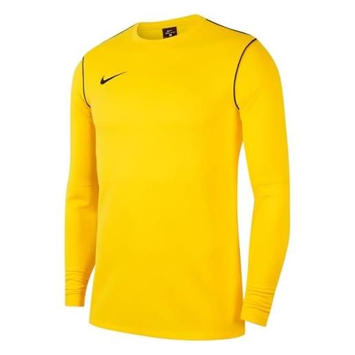 Nike park20 crew top maglia di tuta, giallo/nero, s unisex-bambini