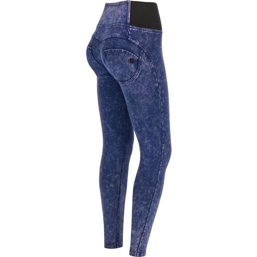 Freddy pantaloni wr. Up® in jersey ice wash vita alta con elastici