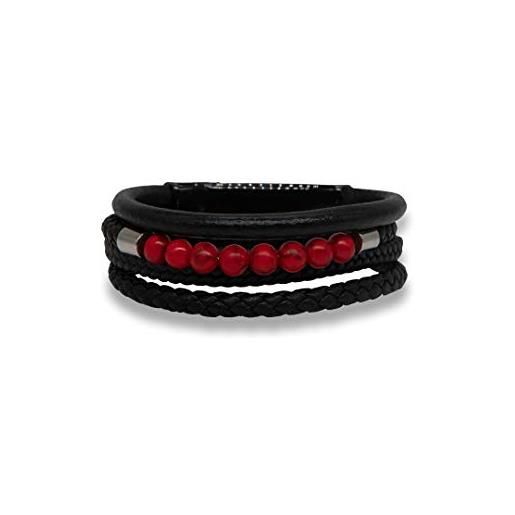 Payletti - pearls and leather - braccialetto numerico senza contatto - nfc - contactless payment bracelet - vimpay, ceramica pelle, 