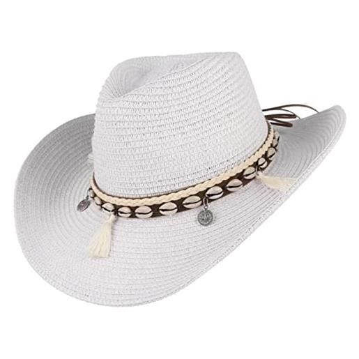 XKUN cappello di paglia shell nappe cowgirl cappello di estate cappello di paglia per le donne uomini western cowboy hat lady trendy tessuto sun hat beach cap sun hat