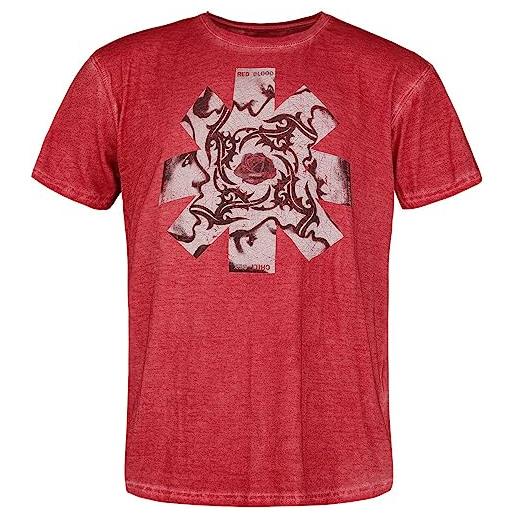 Red Hot Chili Peppers blood, sugar, sex, & magik uomo t-shirt rosso xxl 100% cotone regular
